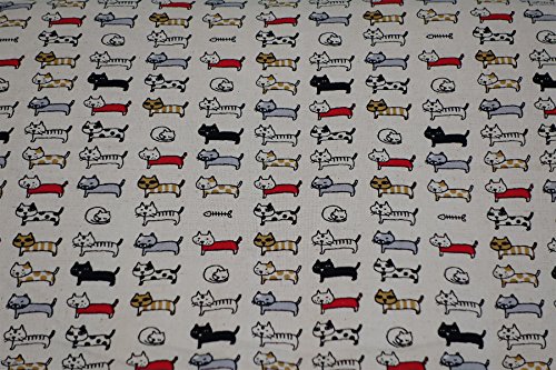 Cat Print Hanten (Cotton Jacket Made in Japan Kimono-Style) Japanese Clothes Size Ladies (Medium, 3)
