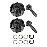 AMK 2 Sets Metal SCX10 III Bevel Gear, Ring Pinion