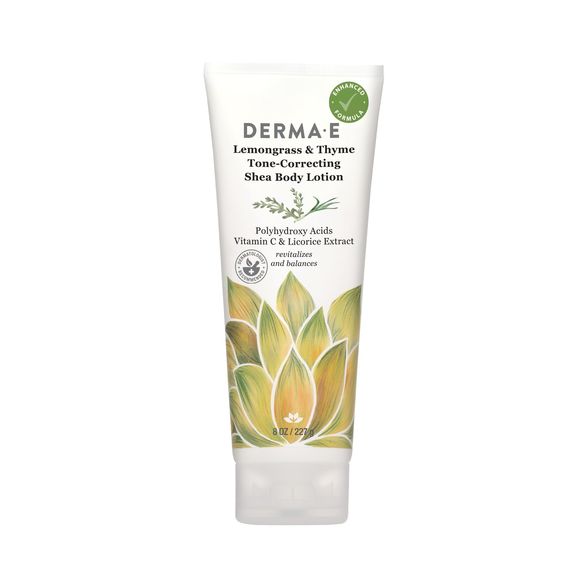 DERMA E Lemongrass & Thyme Body Lotion 227g