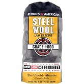 Homax - 33873210009 Steel Wool, Extra Fine Grade #000, 12 Pads