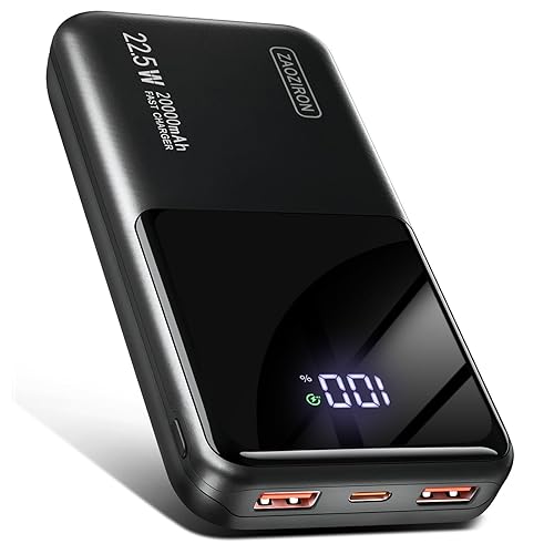 Portable Charger 20000mAh 22.5W Power Bank PD20W Fast Charging PD3.0 QC4.0 USB C Outputs & Inputs PowerBank With LCD Display For Smartphones, Smartwatches, Outdoor Equipment, etc.