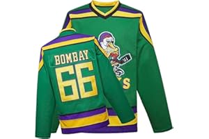 YWIES Mighty Ducks Jersey Movie Ice Hockey Jersey S-XXXL Charlie Conway #96 Adam Banks #99, 90S Hip Hop Clothing for Party