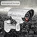 Fake Cameras for Outdoor, Dummy Camera CCTV Surveillance System with Realistic Red Blinking Lights and Warning Sticker for Home Businesses (4, Silver)