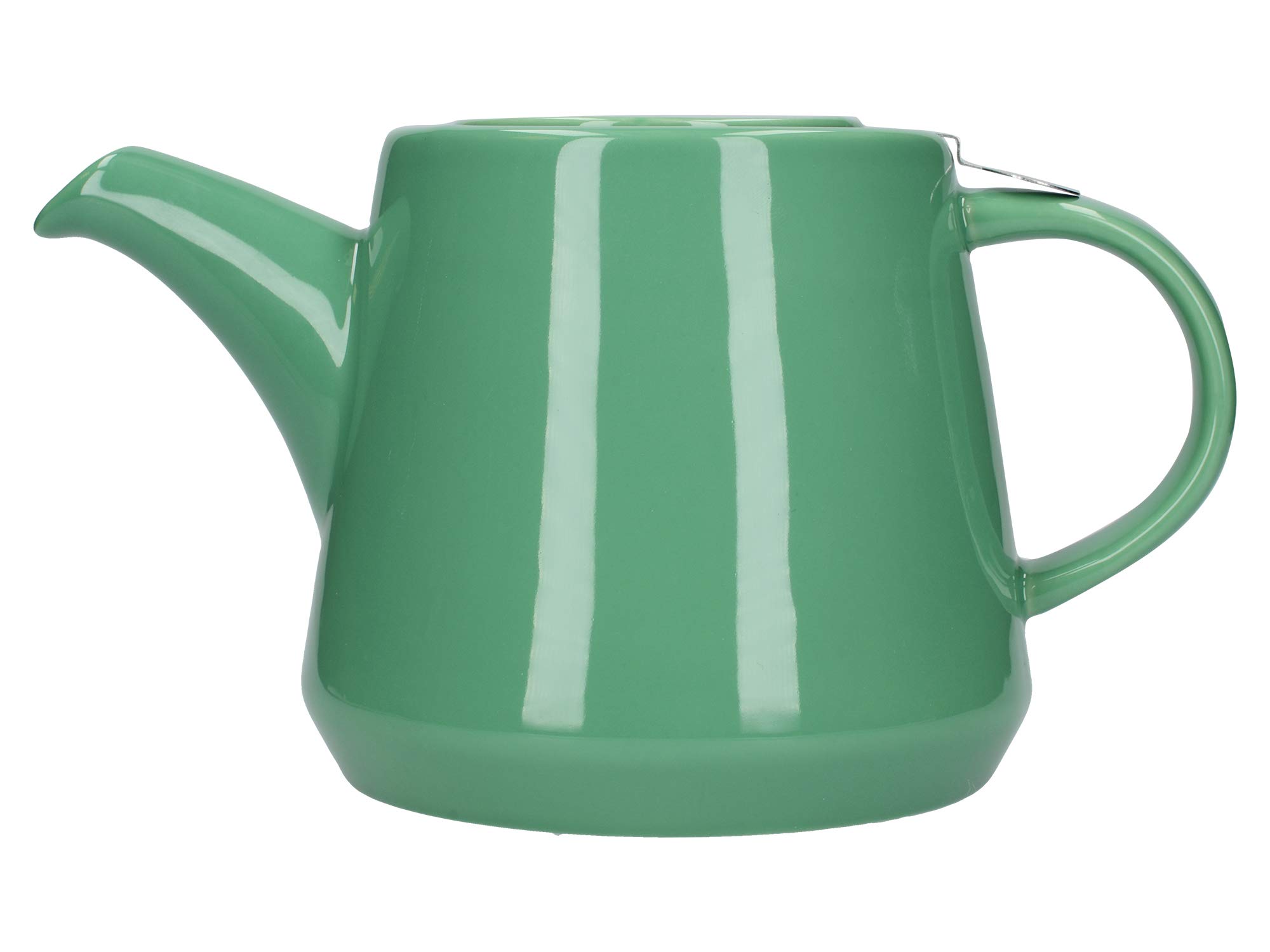 London Pottery Hi-T Infuser Teapot Set with Filter and Built-in Drip Tray, Stoneware, Green, 2 Cup (650 ml) โ image 1