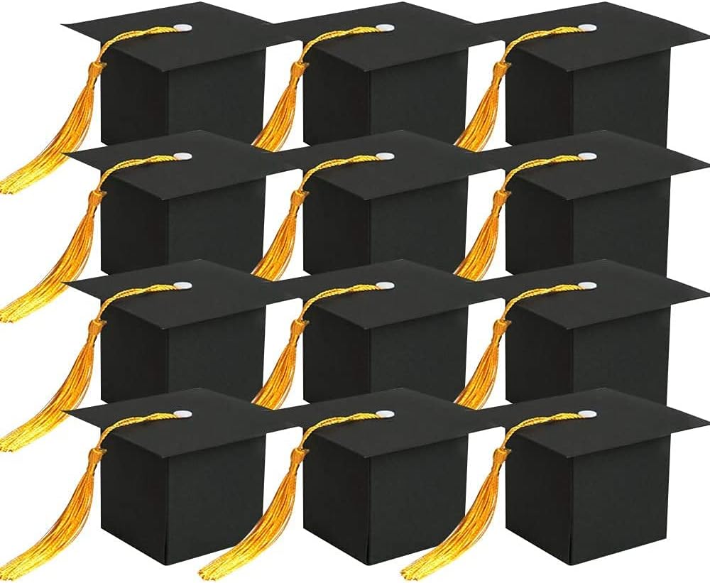 MINILIFE 36Pcs Graduation Gift Box Graduation Candy Boxes Chocolate Box for Graduation Party Favor Graduation Decorations