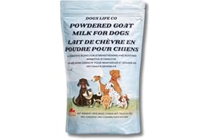Dogs Life Co, Instant Whole Goat Milk Powder for Dogs and Cats, 453G (1LB) Bag - Made in Canada