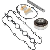 Timing Chain Tensioner Gear Kit w/Valve Gasket Replacement for 2006-2009 VW Jetta Golf GTI EOS Passat Audi A4 TT 2.0L Turbo 06F109088C, 06F109088G, 06F109088J, 06F109217A Koomaha
