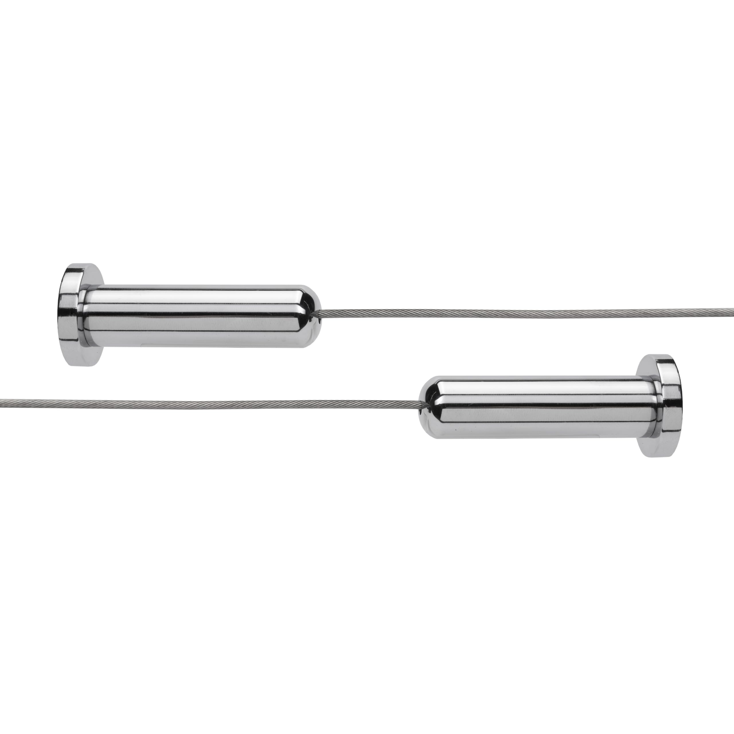 Croydex AD107041 Wireline Cable with 12 Shower Curtain Clips, 3000mm