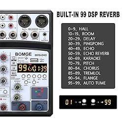 BOMGE 04D portable bluetooth 4 Channel DJ audio