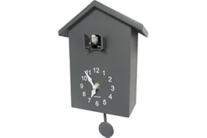 WALPLUS Modern Cuckoo Clock Bird Clock That Sings on Hour Coo Coo Clocks for Wall with Bird Cuckoo Clock Pendulum