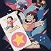Popfunk Steven Universe Gems Cartoon Network T Shirt & Stickers (Small) Navy