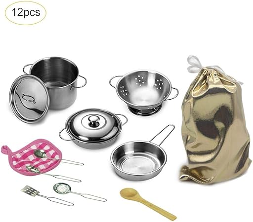 metal play pots and pans