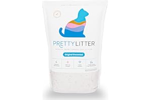 Product Title: PrettyLitter Health Monitoring Cat Litter, Original Unscented Non-Clumping Crystal Litter (6 lbs)