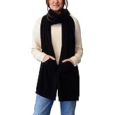 NAADAM Soft Cotton Cashmere Wrap Scarf with Pockets - Missy