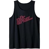 Dr. Pepper Vintage Diagonal Soda Label Tank Top