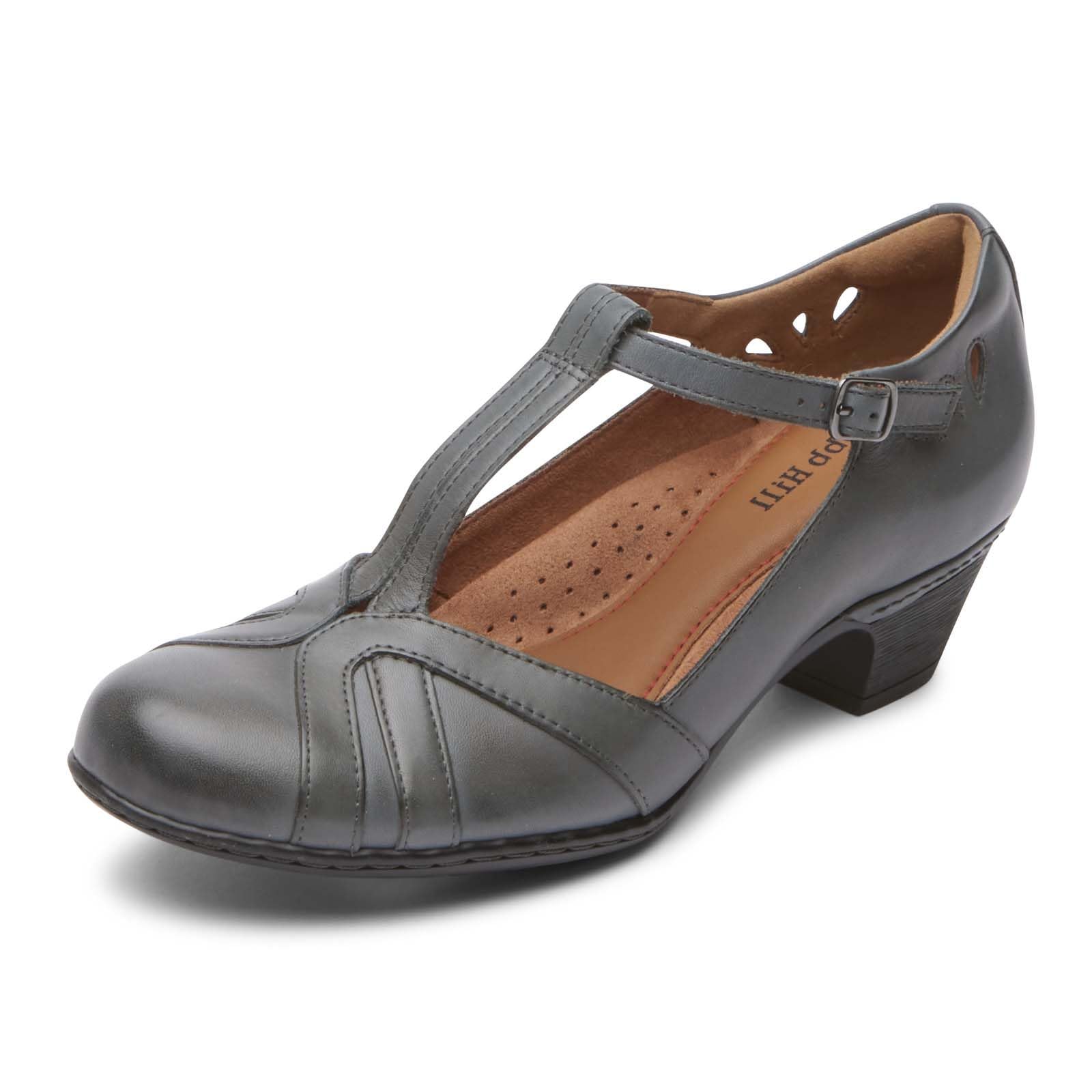Cobb Hill Women’s Angelina Pump, Blue Leather, 7 Narrow