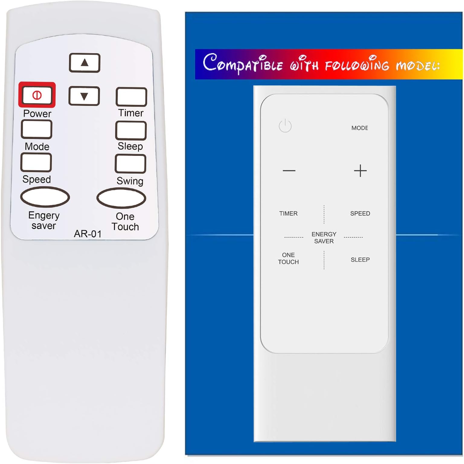 HA-AR-01 Replacement for Magnavox Air Conditioner Remote Control RG15A(B) RG15A(B)/E RG15A1(B)/E RG15A2(B)/E RG15A3(B)/E (This is not a Universal Magnavox AC Remote Control)