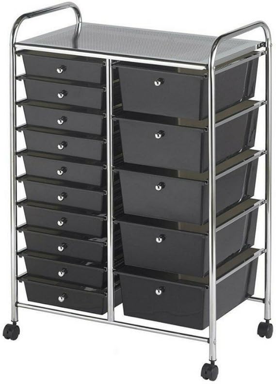 Amazon Com Bs Multi Drawer Plastic Storage Organizer On Wheels