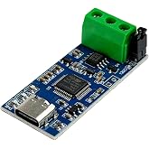 Rvluw USB to CAN Module, USB Type C Interface with LED Indicator | for CAN 2.0A 2.0B Protocol Bus Analyzer V2.0, High Performance Module for Industrial Data Communication