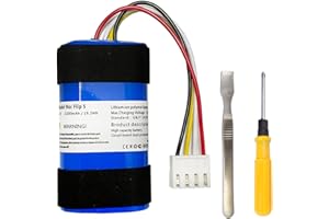 WRUMI 5200mAh Replacement Battery for JBL Flip 5, Flip5, Part No. SUN-INTE-152, 1INR19/66-2, ID1060-B