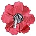 Anleolife Fabric Red Flower Hair Clips/Silky Floral Hair Flowers Bridal Wedding Cloth Decor Flower Crown Corsage Brooch Pins For T-shirt Jacket 6pcs/lot (red)