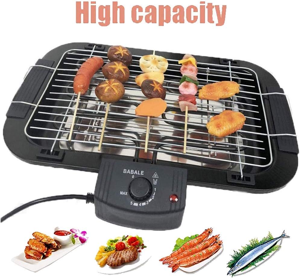 Review Portable Electric Smokeless Portable BBQ Indoor Barbecue Grill