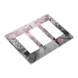 Paris Street Eiffel Tower Pink Floral Triple Rocker