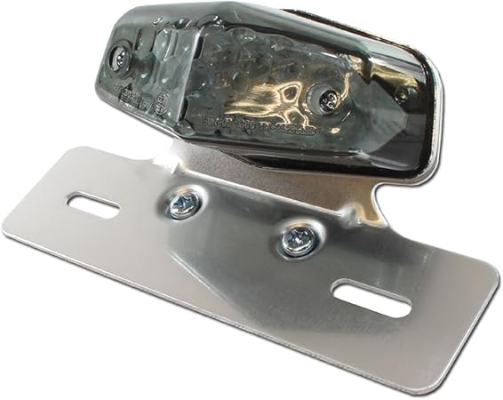 Amazon 汎用 ルーカス Ledテールランプ スモークレンズ クロームブラケット テールランプ 車 バイク