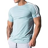 Magiftbox Mens Slim Fit Short Sleeve Workout T-Shirts Casual Gym Tops Hipster Athletic T-Shirts Jogging Shirts for Men T40