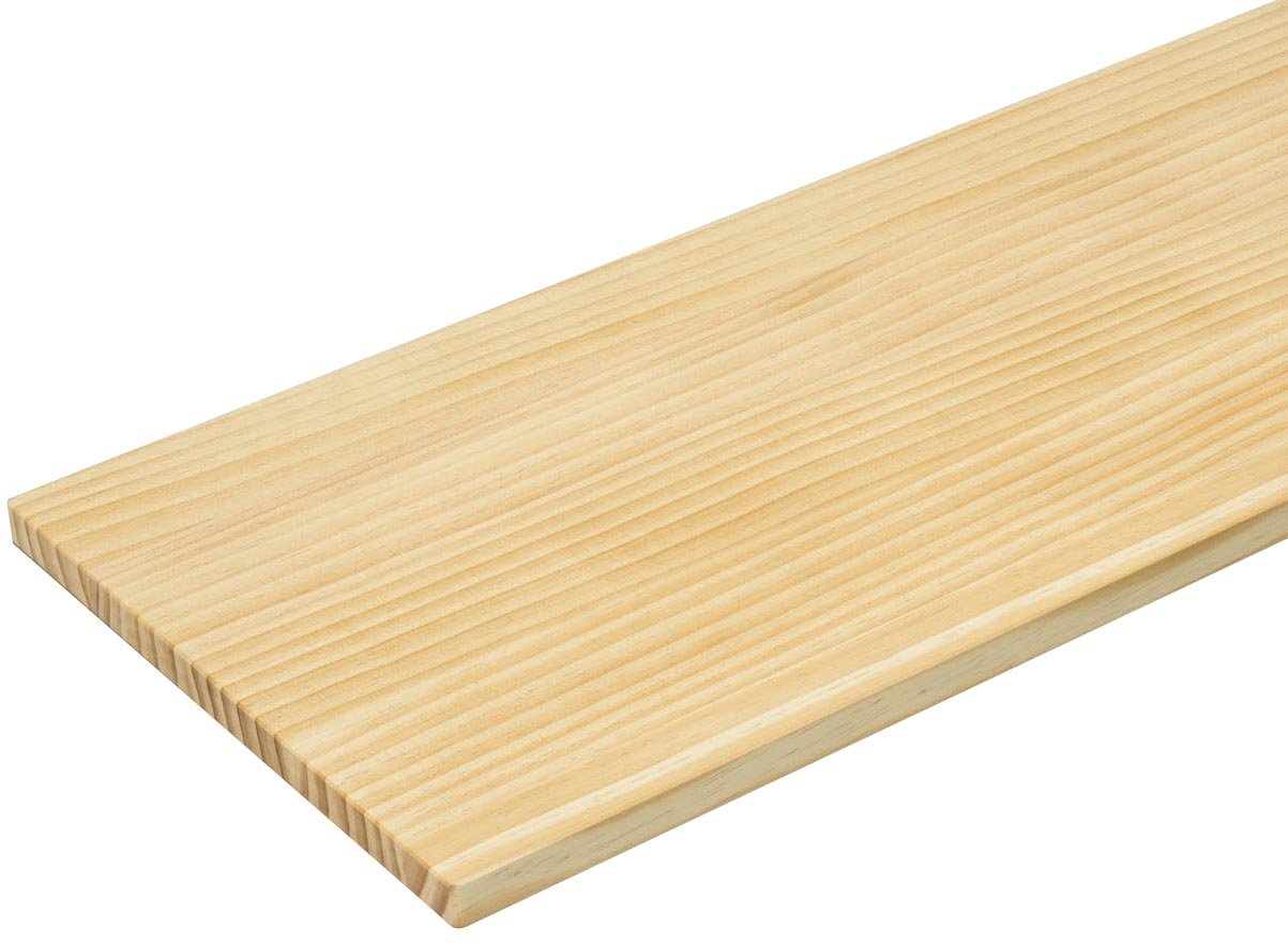 ウッドワン 棚板 ニュージーパイン無垢材 ナチュラル色 糸面 [長さ1680x奥行250x厚み18mm] MTR1680H-C1I-NL商品画像