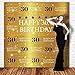 Funnytree 6X6ft Gold 30th Birthday Photography Backdrop Adult Step and Repeat Golden Glitter Shiny Background Thirty Years Old Age Party Decoration Photo Banner Photobooth Props
