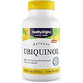 Healthy Origins Ubiquinol 100 mg (Kaneka QH, Non-GMO, Gluten Free, Heart Support, Energy Support), 60 Softgels