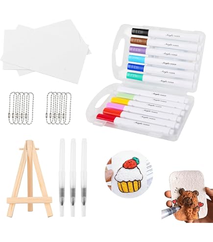 3D Magic Foam Texture Painting Kit - 20 Sheets With 12 Paint Markers For Kids Art Projects