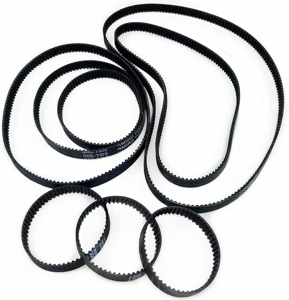 Ruimou 8pcs 2GT-6mm Closed Loop Timing Belt Rubber 3D Printer 4.33-15.75in