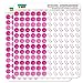 Stethoscope Medical Doctor Appointment Dots Planner Scrapbooking Crafting Stickers - Pink - Opaque