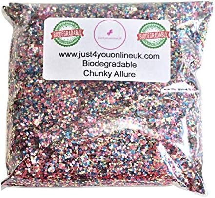 Biodegradable GLITTER Cosmetic Chunky for Face, Body, Hair, Nails Bags 15g, 25g, 50g, 75g and 100g (15 grams, Allure)