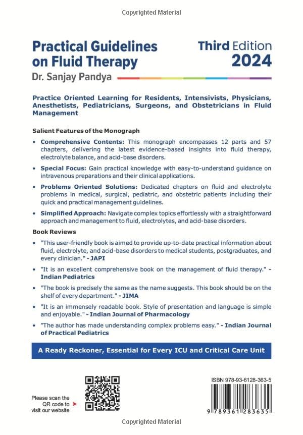Practical guidelines on fluid therapy: Complete Monogram on Fluid, Electrolytes, and Acid-Base Disorders 1