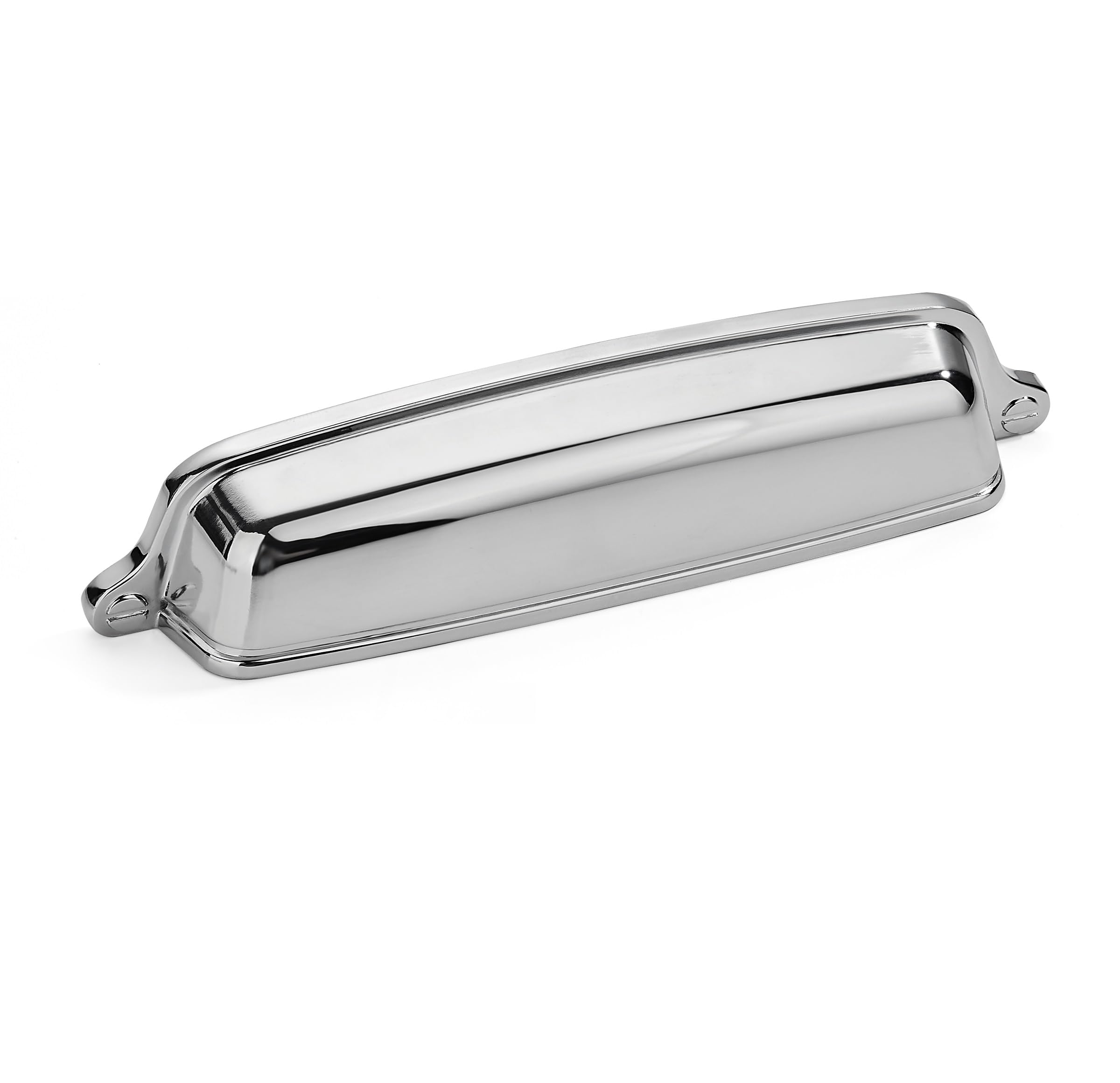 Photo 1 of khtumeware 10 Pack 5 inch(128 mm) Drawer Pulls Polished Chrome Cabinet Cup Pulls Cabinet Hardware Kitchen Cabinet Handles Bin Cup Pulls for Kitchen Cabinets.