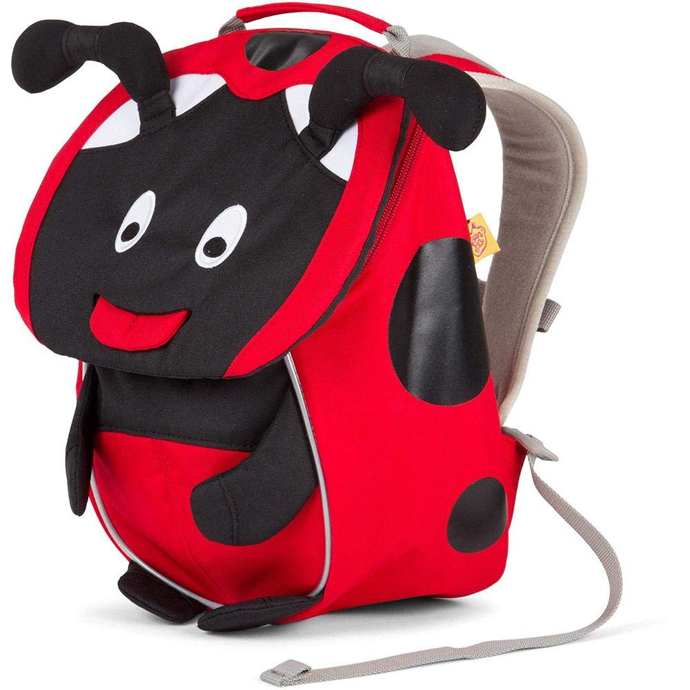 Affenzahn Little Friend Nursery School Backpack for Children 1-3 Years Old, for Children in Nursery School and Children's Backpack for Nursery, Ladybird - Red, Standard Size
