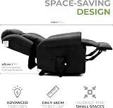 Elite Care Hainworth Leather Dual Motor Recliner Chair with Heat & Massage view 9
