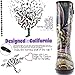 Women's Puddles Rain and Snow Boot Multi Color Mid Calf Knee High Rainboots,Monet 8 B(M) US