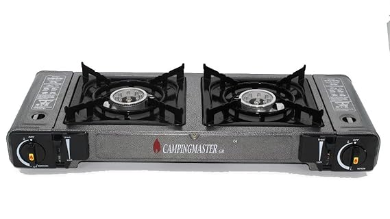 Hammer Finish Antique Silver Portable Camping Outdoor Gas Stove