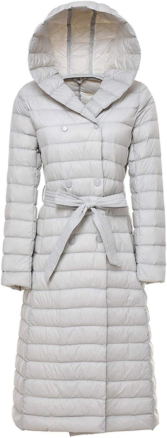 Jifnhtrs Long Winter Warm Down Coat Women Ultra Light Down Jacket Women with A Hoood Overcoats