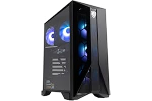 MSI Aegis R (Tower) Gaming Desktop, Intel Core i5-12400F, GeForce RTX 4060, 16GB Memory (8GB x 2), 1TB SSD, USB Type-C, VR-Ready, Windows 11 Home Plus,Black