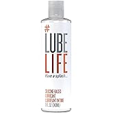 Lube Life Ultra Slick Thick Silicone Based Long Lasting Lubricant, 8 Oz (240 mL) Lube for Sensitive Skin - for Men, Women and