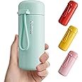 Exllena Mini Water Bottle 5oz, Small Insulated Water Bottle for Hot&Cold Drinks, Small Thermos with Carry Handle - 100% Leakproof Perfect for School, Travel...(Mint)