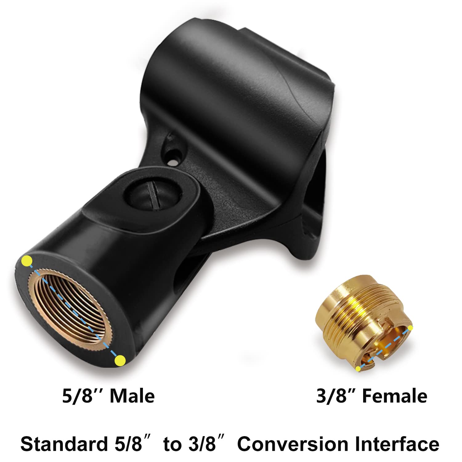 Universal Microphone Clip Holder, Comes with 5/8