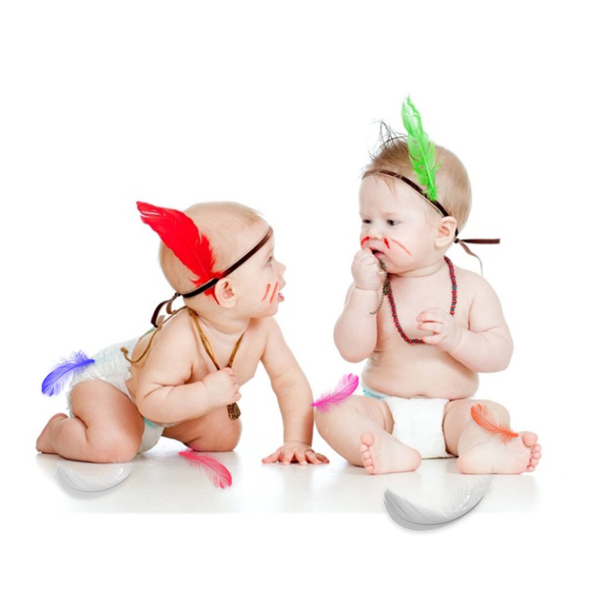 Rocita 300pcs DIY Colorful Feathers Assorted Color Craft Supplies for Arts Crafts Sewing