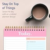 SWEETZER & ORANGE S&O Daily Planner Notepad 52 Pages Undated Coiled Desk view 7