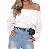 xxxiticat Women's Sexy Tassel Off Shoulder Fringe Cardigan Long Sleeve Pullovers Sweaters